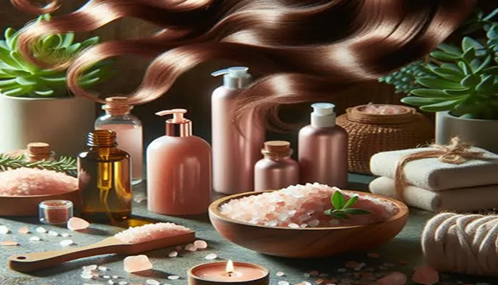 نمک صورتی برای مو