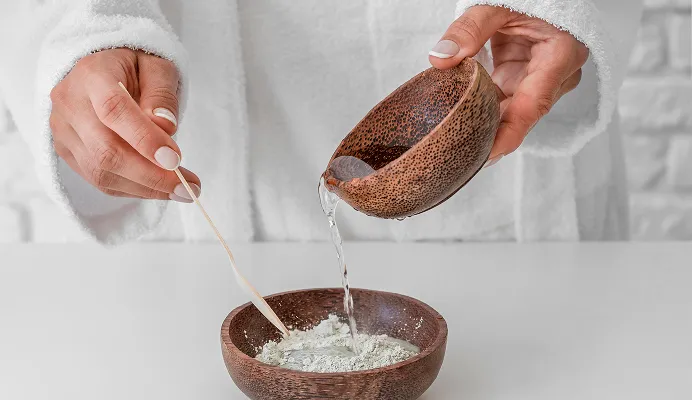 نمک درمانی روی بدن